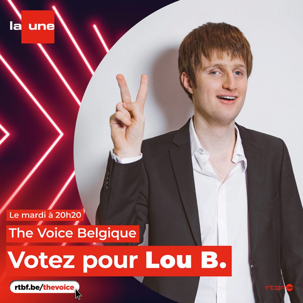 Lou B. sera aux premiers lives de The Voice Belgique, ce mardi 9 mars (sur La Une – RTBF – et sur Auvio)