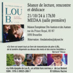 Lundi 21/10 à 17h30 à la Maison européenne des Auteurs et des Autrices (lecture et dédicaces)