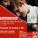 Vendredi 18/10 à 18h00 : fête de la sortie du livre (rencontre et dédicaces) à la Librairie UOPC